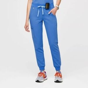FIGS Zamora Jogger Scrub Pants‎ Capri Blue Size Large